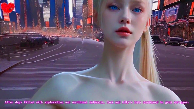 Perfect Doll-Bodied Blonde Visits New York for Uncensored Anime JOI Fun