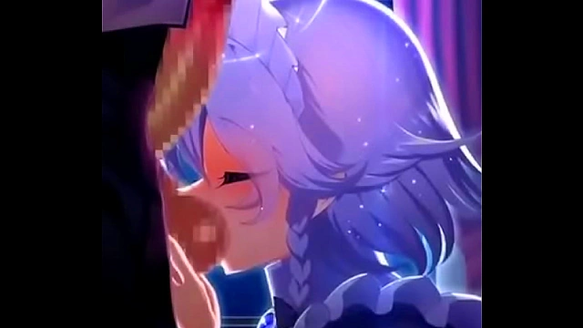 Horny Hentai Babe Sucks Balls And Teases With Her Sexy Lips