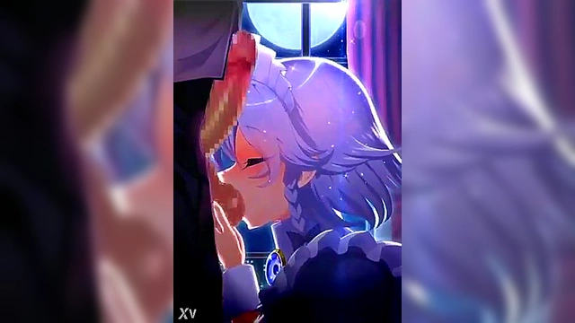 Horny Hentai Babe Sucks Balls And Teases With Her Sexy Lips