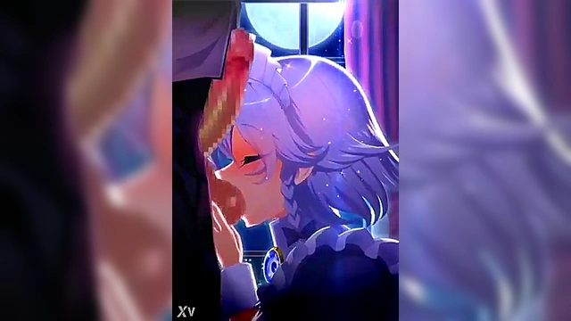 Horny Hentai Babe Sucks Balls And Teases With Her Sexy Lips