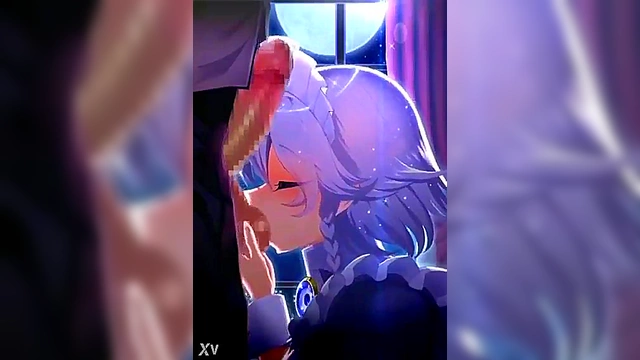 Horny Hentai Babe Sucks Balls And Teases With Her Sexy Lips