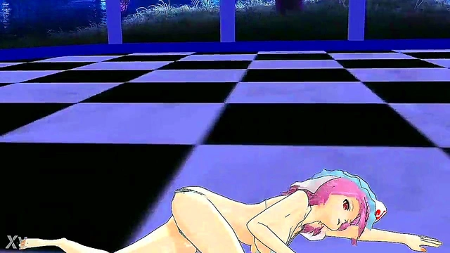 Big-Busted Yuyuko Saigyouji Seduces in Erotic MMD Animation