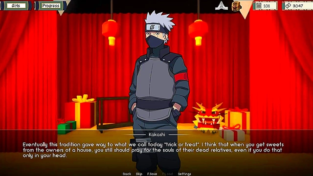 Halloween Naruto Kunoichi Trains for Sexy Fun in 3D Anime Action