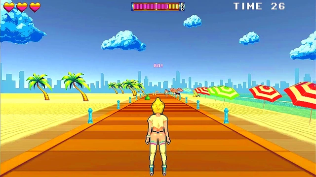 Busty Roller Babe Gets Public Creampie & 69 At The Beach In AnimePornGame
