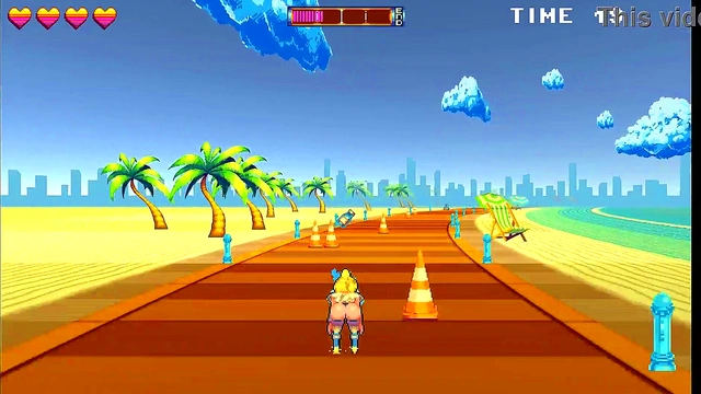 Busty Roller Babe Gets Public Creampie & 69 At The Beach In AnimePornGame