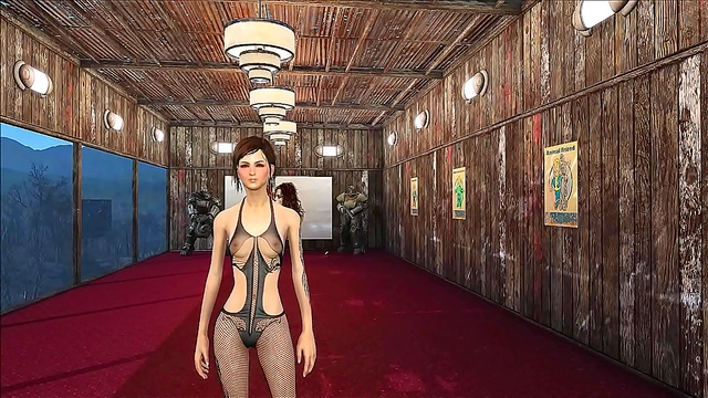 Cute Brunette in Fallout 4 Fashion Shows Off Sexy Anime Style
