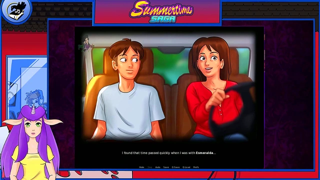 Hot MILF and Brunette Anime Girls Enjoy Big Dick Foot Play in Summertime Saga