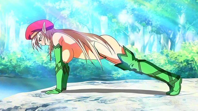 Horny Elf Trains Nipples In Alleyne's Queen's Blade Anime Adventure