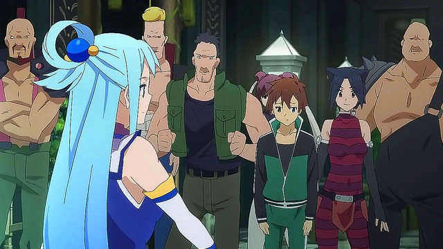 KonoSuba Anime Chick Gets Fucked While Enjoying Food In Hot Hentai Scene