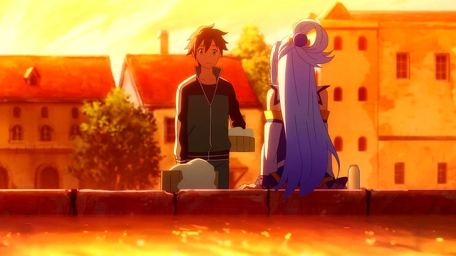 KonoSuba Anime Chick Gets Fucked While Enjoying Food In Hot Hentai Scene