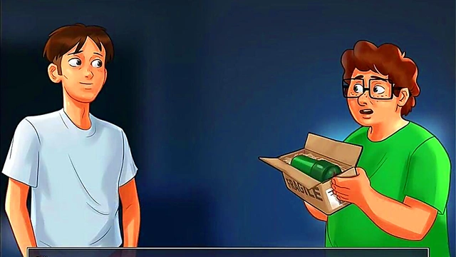 MILF Neighbor Miss Johnson seduces in Summertime Saga for Threesome Fun