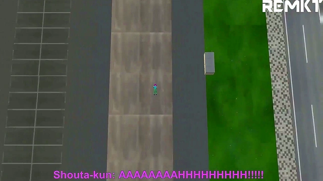 Giantess Lucoa Enchants Shouta for Size Growth Fun in 3D Hentai Cityscape