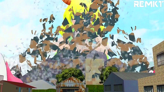 Giantess Lucoa Enchants Shouta for Size Growth Fun in 3D Hentai Cityscape