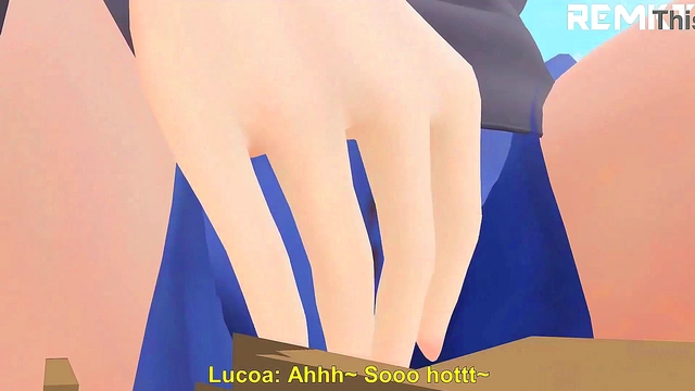 Giantess Lucoa Enchants Shouta for Size Growth Fun in 3D Hentai Cityscape