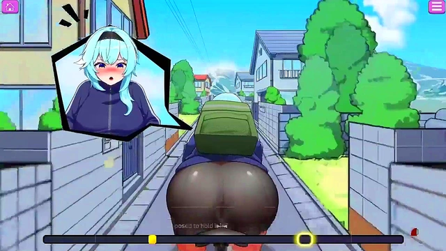 Busty Delivery Worker Gets Exposed for Outdoor Hentai Fun With Sex Toys