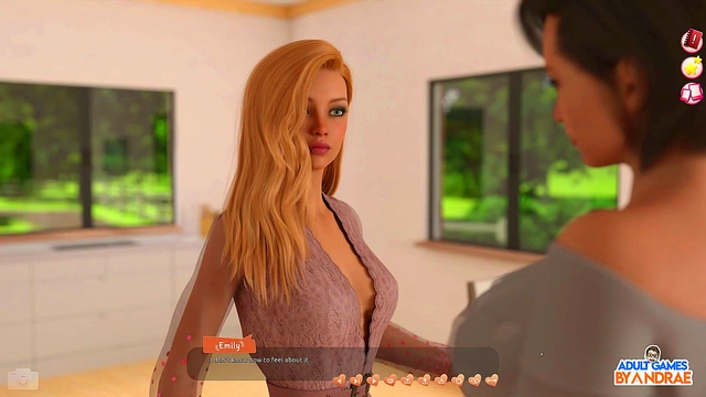 Naughty Belle's Busty 3D Manga Threesome Outdoors With Curvy Femdom Fun