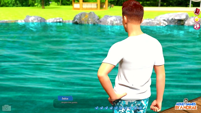 Naughty Belle's Busty 3D Manga Threesome Outdoors With Curvy Femdom Fun