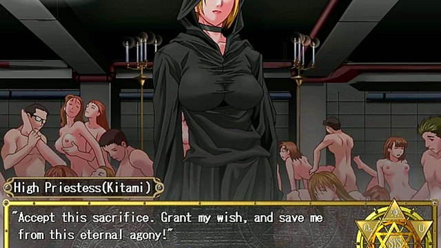 Lustful Demon Seduces Busty Heroine in Bible Black Anime Adventure