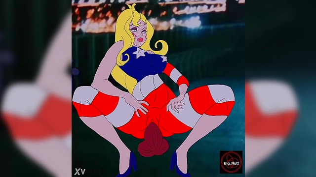 Horny Miss America Cartoon Parody Gets Fucked Hard By Big Dick