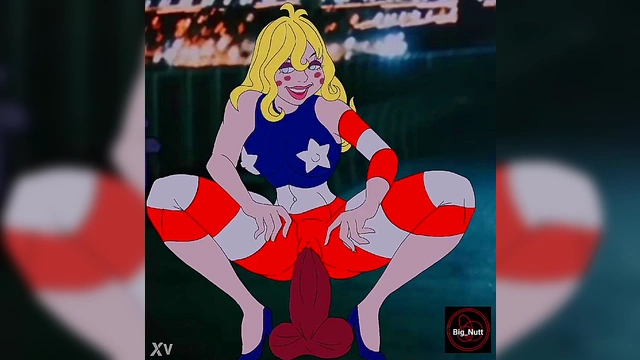 Horny Miss America Cartoon Parody Gets Fucked Hard By Big Dick