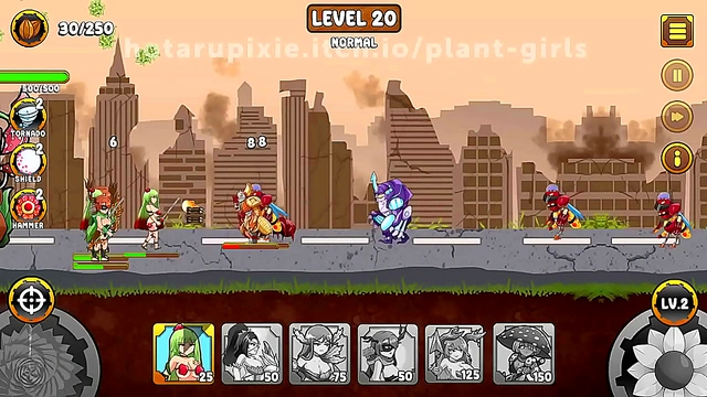 Plant Girls Battle Insects in Erotic Tower Defense Adventure Level 20