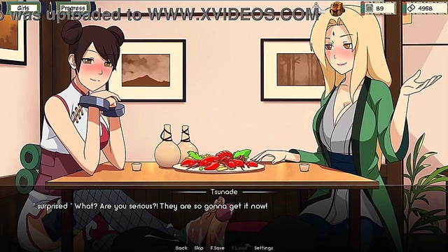 Sexy Tsunade Trains Naruto With Hot 3D Anime Action & Intense Visual Novel Scenes