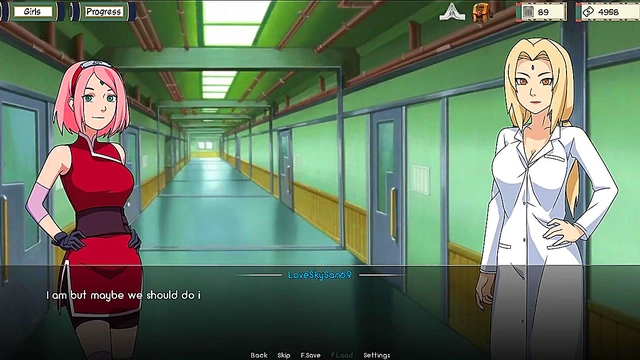 Sexy Tsunade Trains Naruto With Hot 3D Anime Action & Intense Visual Novel Scenes