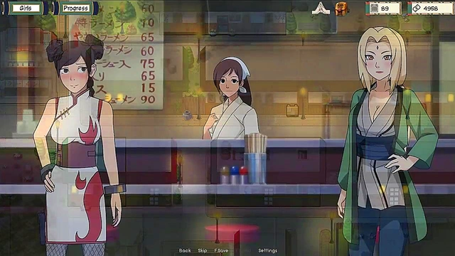 Sexy Tsunade Trains Naruto With Hot 3D Anime Action & Intense Visual Novel Scenes