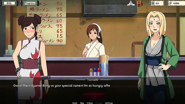 Sexy Tsunade Trains Naruto With Hot 3D Anime Action & Intense Visual Novel Scenes