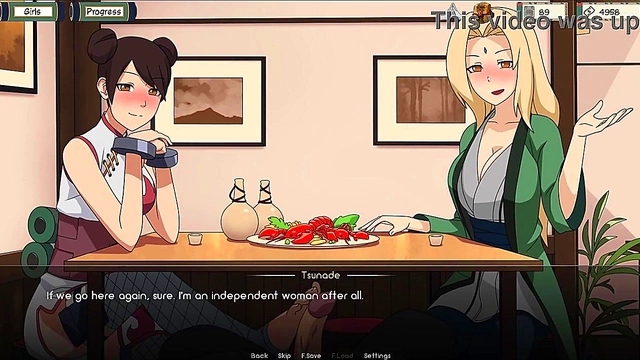 Sexy Tsunade Trains Naruto With Hot 3D Anime Action & Intense Visual Novel Scenes