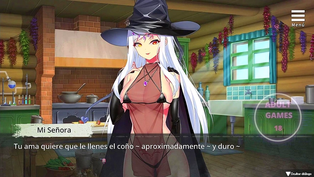 Busty Anime Witch Imprisons You in Her Sexy Game for Erotic Pleasure