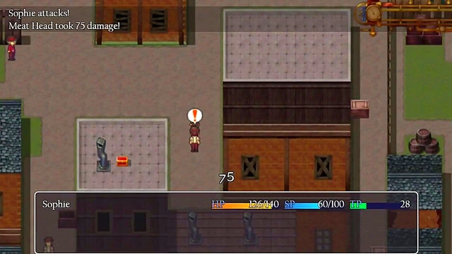 Cute Small-Titted Detective Girl Goes Topless for Steam City Men's Pleasure