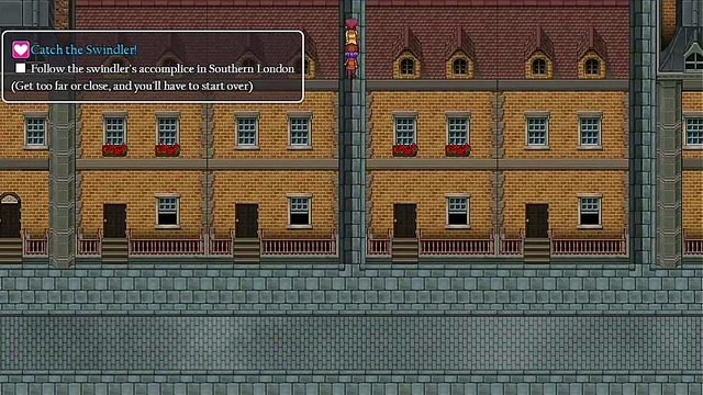 Cute Small-Titted Detective Girl Goes Topless for Steam City Men's Pleasure