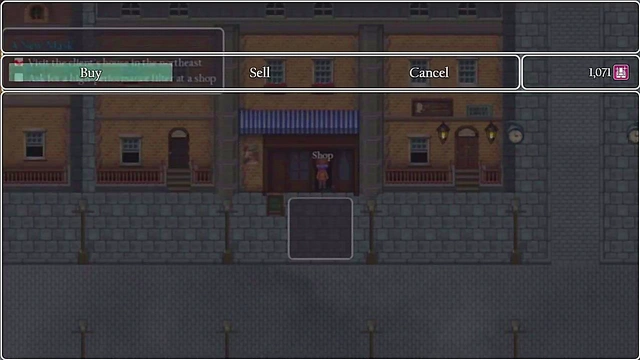 Cute Small-Titted Detective Girl Goes Topless for Steam City Men's Pleasure