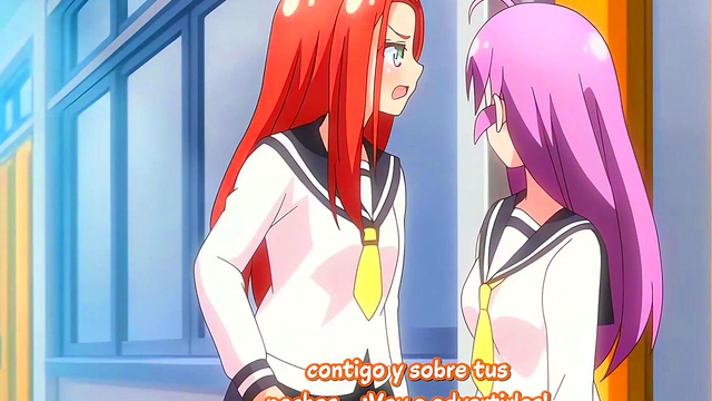 Cute Busty Anime Chick Shows Off Her Massive Tits In Hot Hentai Action