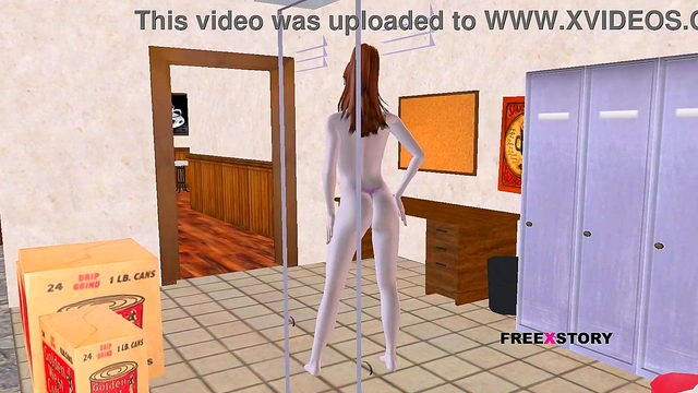 Cute 3D Anime Teen Shows Off Seductive Poses for Your Pleasure