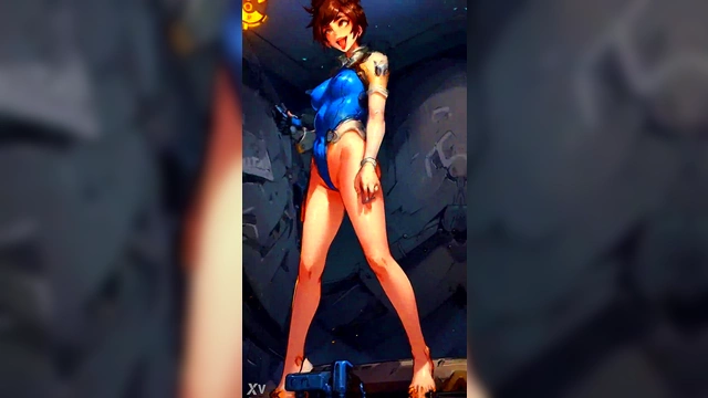 Sexy D.Va AI Dance With Ahegao Expressions In DarkerMakker123 Anime Style