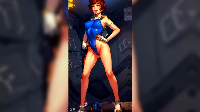 Sexy D.Va AI Dance With Ahegao Expressions In DarkerMakker123 Anime Style