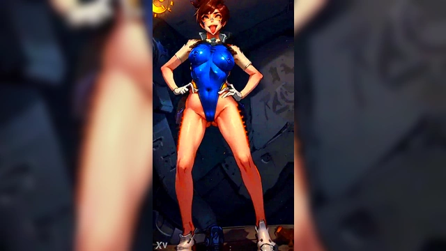 Sexy D.Va AI Dance With Ahegao Expressions In DarkerMakker123 Anime Style