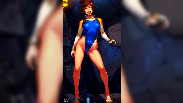 Sexy D.Va AI Dance With Ahegao Expressions In DarkerMakker123 Anime Style