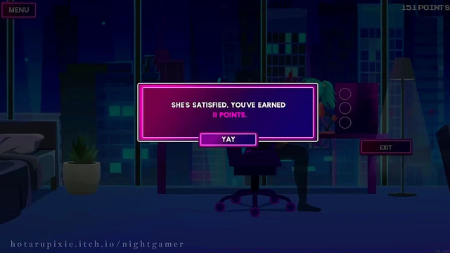 Cute Nightgamer Girl With Socks Enjoying Erotic Anime Action