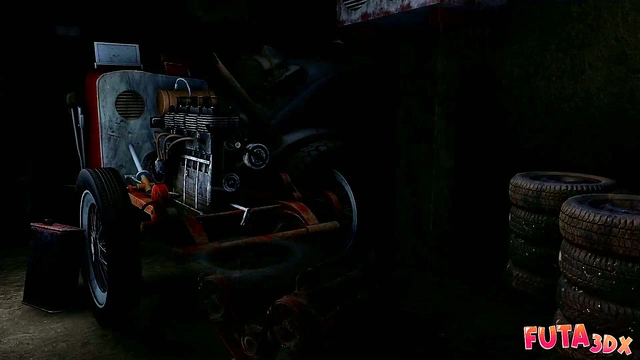 Hot busty blonde futanari face fucks brunette for deepthroat blowjob action