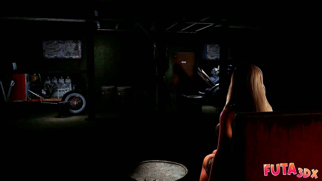 Hot busty blonde futanari face fucks brunette for deepthroat blowjob action