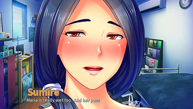 Naughty Neighbor Threesome – MILF Wives Seduce in Anime Adventure