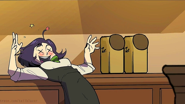 Horny Bombshell Baristas With Big Asses & Tits Seduce Gamer Customers