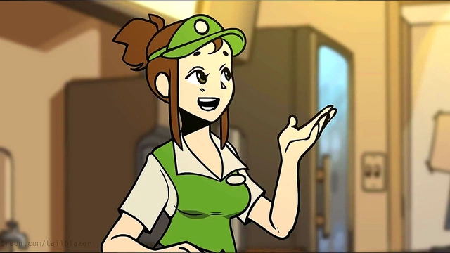 Horny Bombshell Baristas With Big Asses & Tits Seduce Gamer Customers