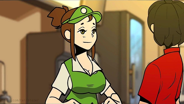 Horny Bombshell Baristas With Big Asses & Tits Seduce Gamer Customers