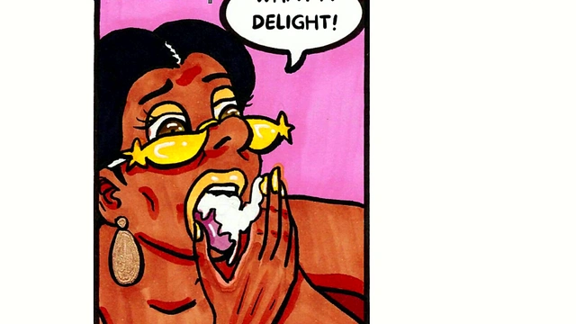 BBW Hentai Chick Swallows Huge Load In Comic Adventure