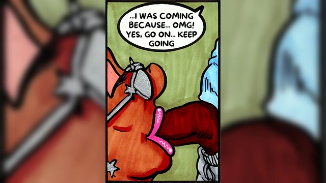 BBW Hentai Chick Swallows Huge Load In Comic Adventure