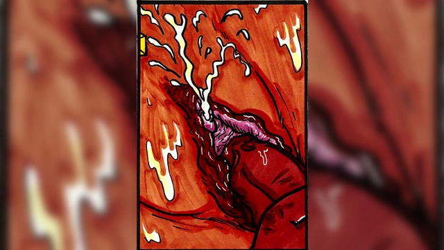 BBW Hentai Chick Swallows Huge Load In Comic Adventure